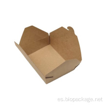 Cajas de alimentos de papel biodegradables de diferentes tamaños al por mayor